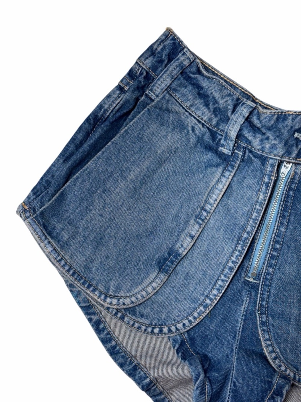 Free People We the Free Prince Street Micro Denim Shorts Womans 26 - Picture 3 of 8